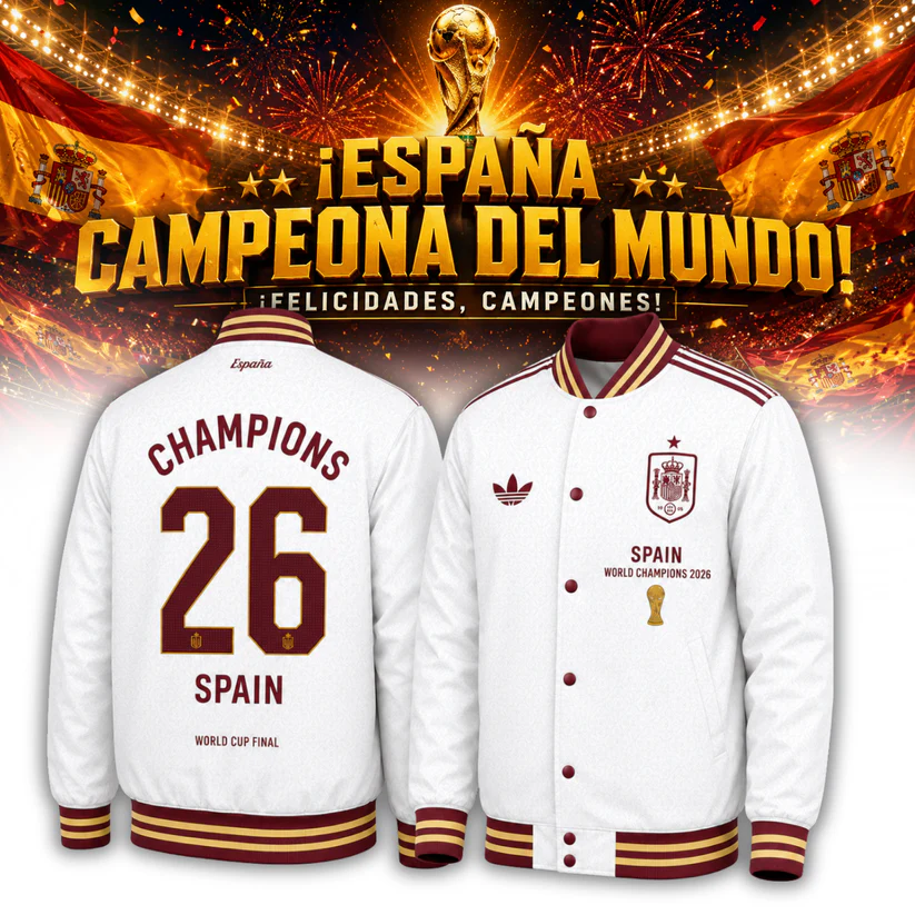 Premium Spain World Cup Champions 2026 Bomber V2