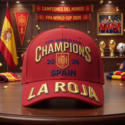 Premium Spain World Cup Champions 2026 Cap V1