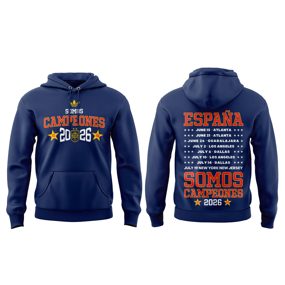 Premium Spain World Cup Champions 2026 Hoodie V10