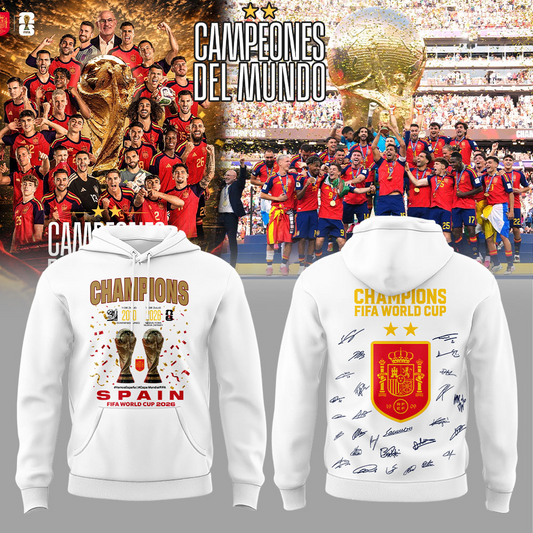 Premium Spain World Cup Champions 2026 Hoodie V14