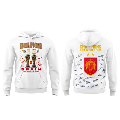 Premium Spain World Cup Champions 2026 Hoodie V14