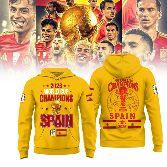 Premium Spain World Cup Champions 2026 Hoodie V2