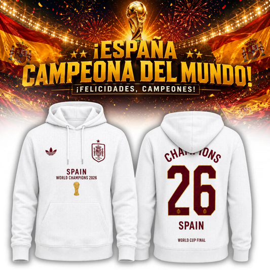 Premium Spain World Cup Champions 2026 Hoodie V21