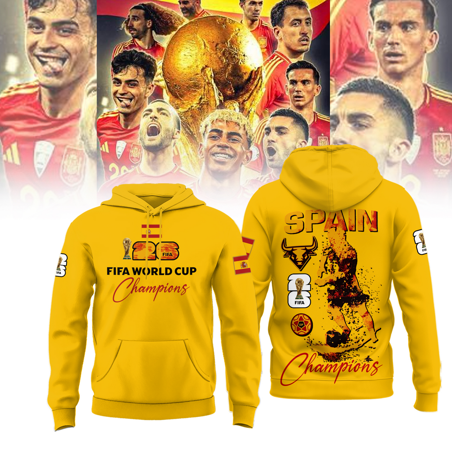 Premium Spain World Cup Champions 2026 Hoodie V5