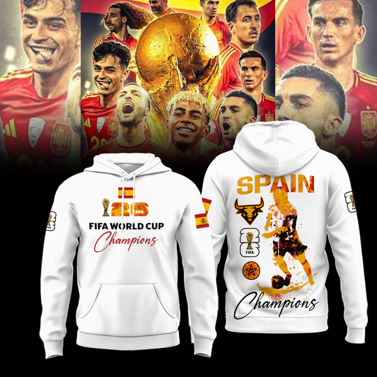 Premium Spain World Cup Champions 2026 Hoodie V6