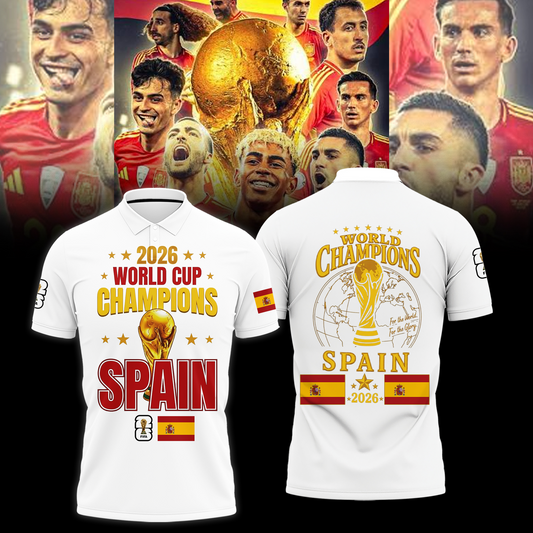 Premium Spain World Cup Champions 2026 Polo V1