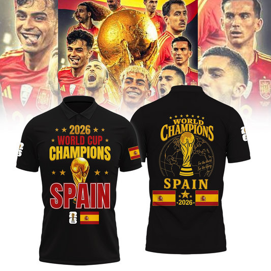 Premium Spain World Cup Champions 2026 Polo V4