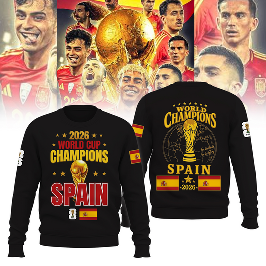Premium Spain World Cup Champions 2026 Sweater V3
