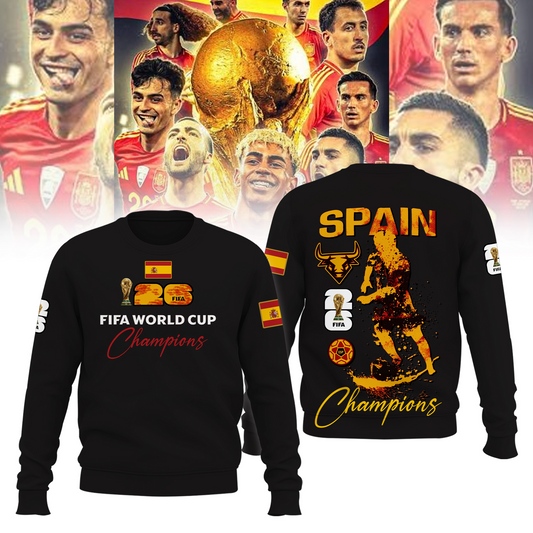 Premium Spain World Cup Champions 2026 Sweater V6