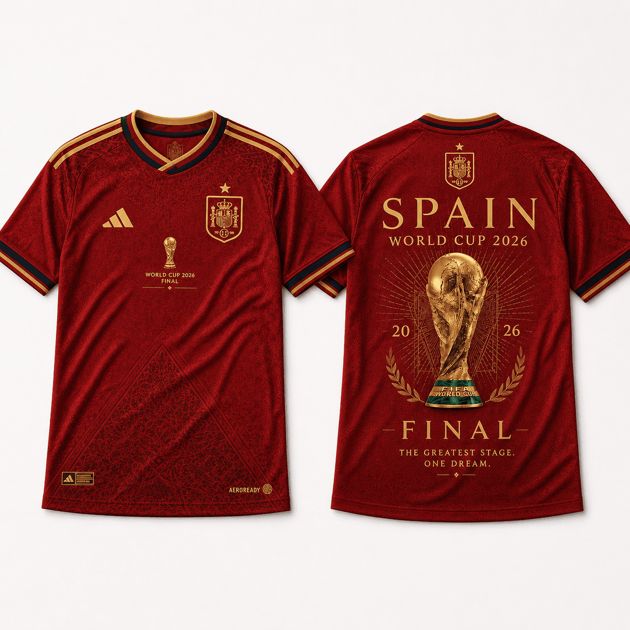 Premium Spain World Cup Champions 2026 T-shirt V36