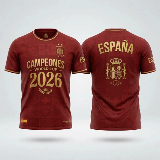 Premium Spain World Cup Champions 2026 T-shirt V47