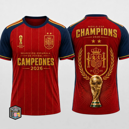 Premium Spain World Cup Champions 2026 T-shirt V48