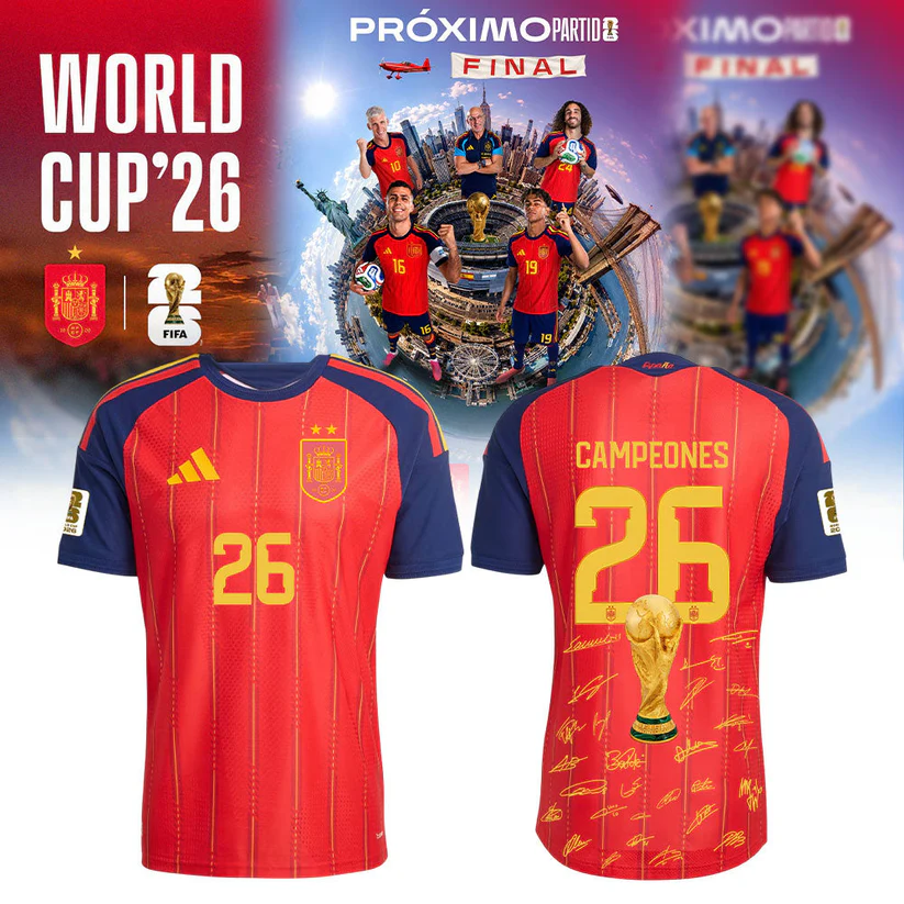 Premium Spain World Cup Champions 2026 T-shirt V52