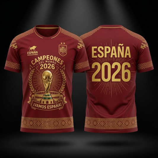Premium Spain World Cup Champions 2026 T-shirt V66