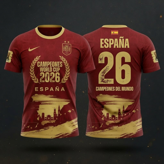 Premium Spain World Cup Champions 2026 T-shirt V68