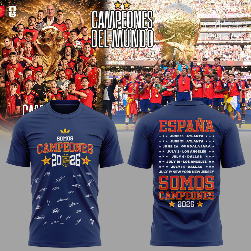Premium Spain World Cup Champions 2026 T-shirt V70