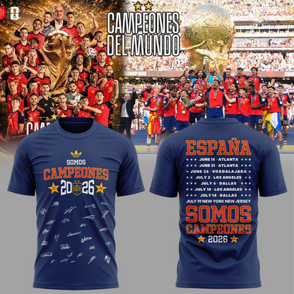 Premium Spain World Cup Champions 2026 T-shirt V70