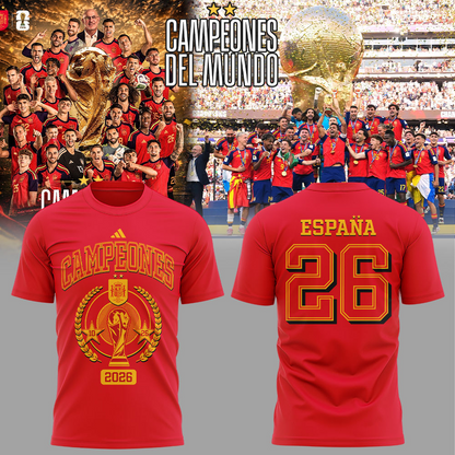 Premium Spain World Cup Champions 2026 T-shirt V71