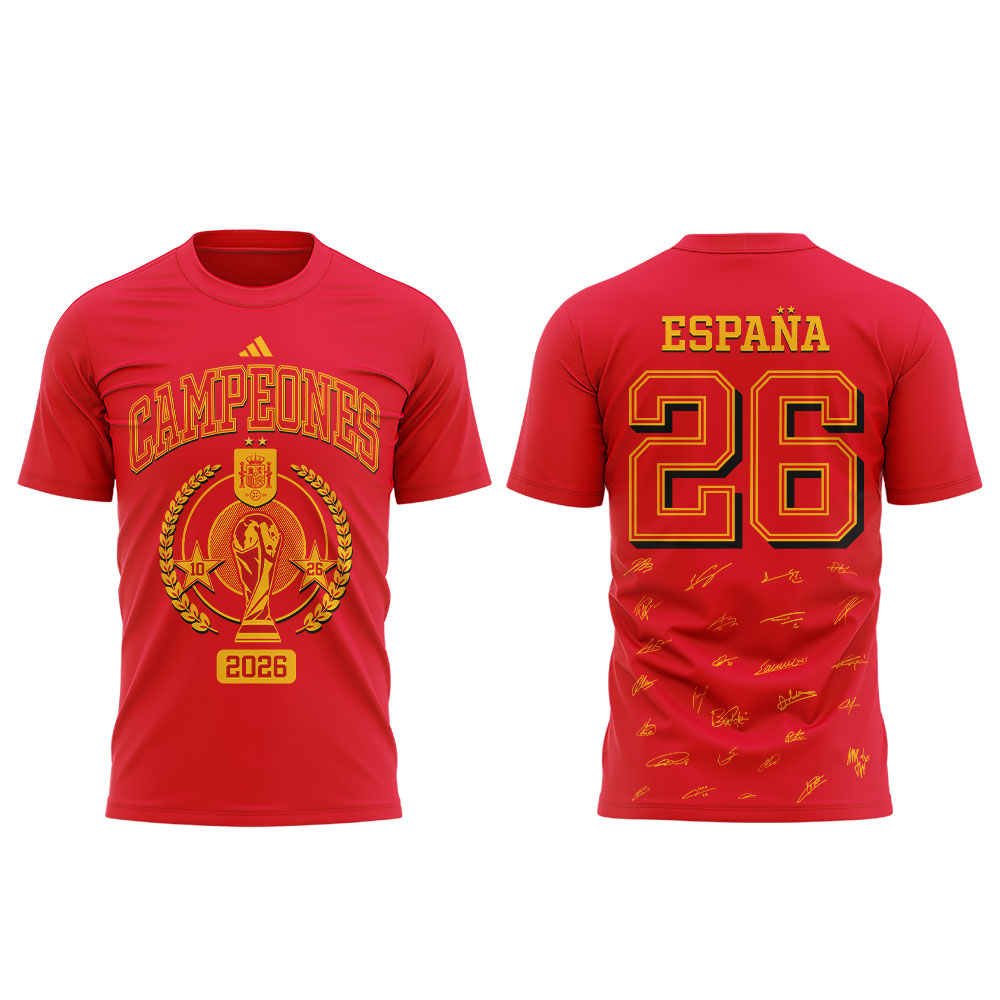 Premium Spain World Cup Champions 2026 T-shirt V72
