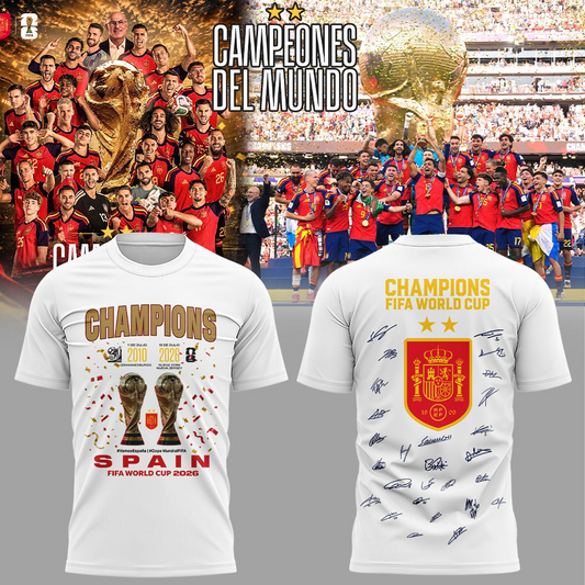 Premium Spain World Cup Champions 2026 T-shirt V73