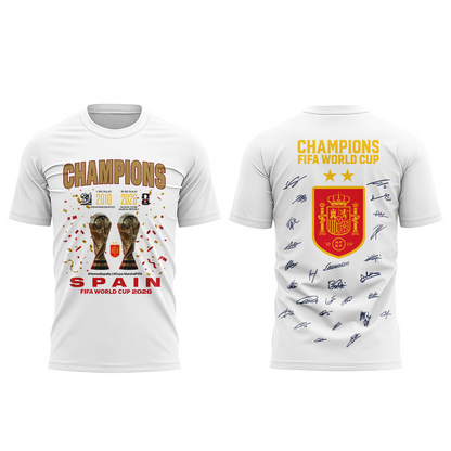 Premium Spain World Cup Champions 2026 T-shirt V73