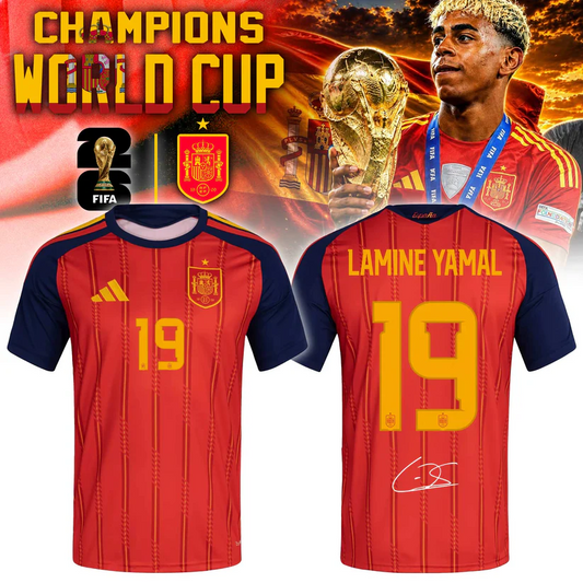 Premium Spain World Cup Champions 2026 T-shirt V87