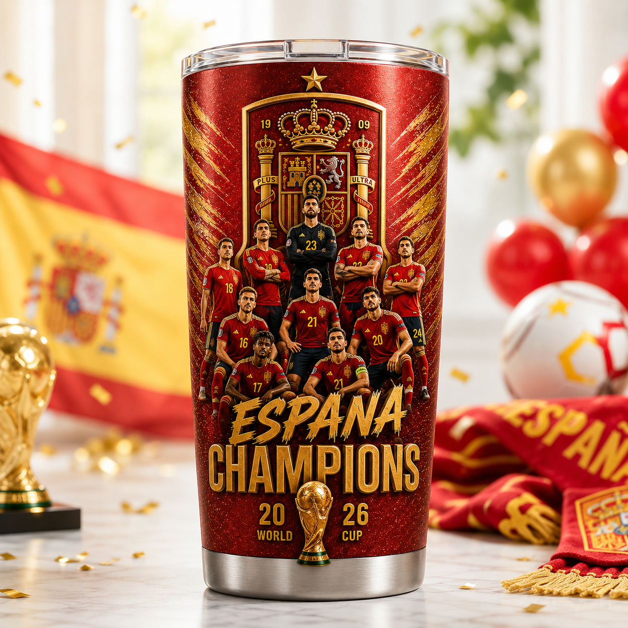 Premium Spain World Cup Champions 2026  Tumbler V1