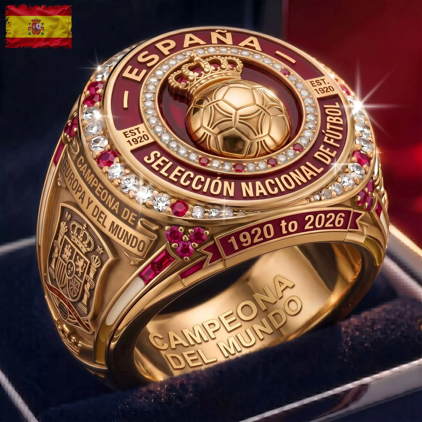 Premium Spain World Cup Champions Ring V3 2026