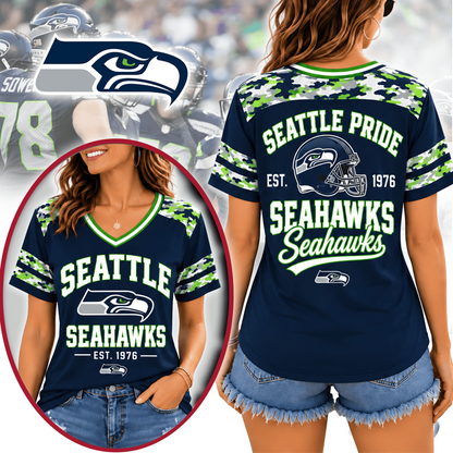 SEA Premium NFL All-American Camo V-neck