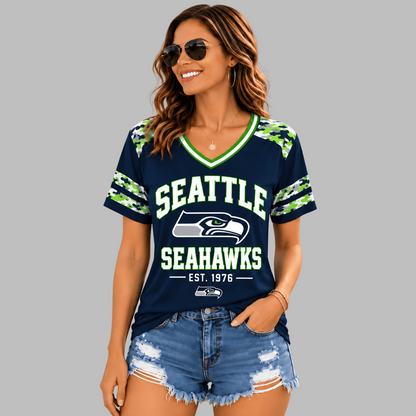 SEA Premium NFL All-American Camo V-neck