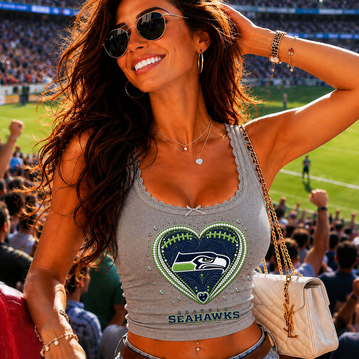 SEA x NFL Lace-trim camisole DatND DVT