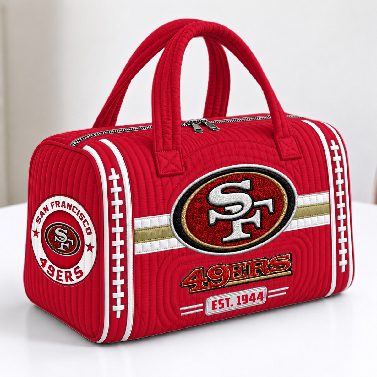 SF x NFL Quilted Luggage Travel Bag