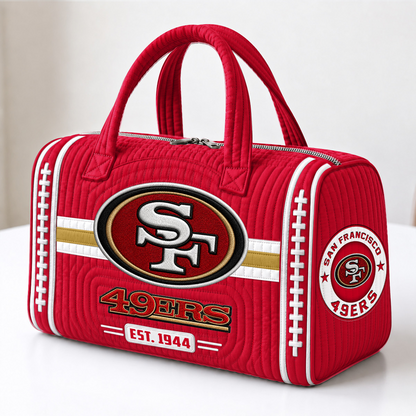 SEA x NFL Quilted Luggage Travel Bag