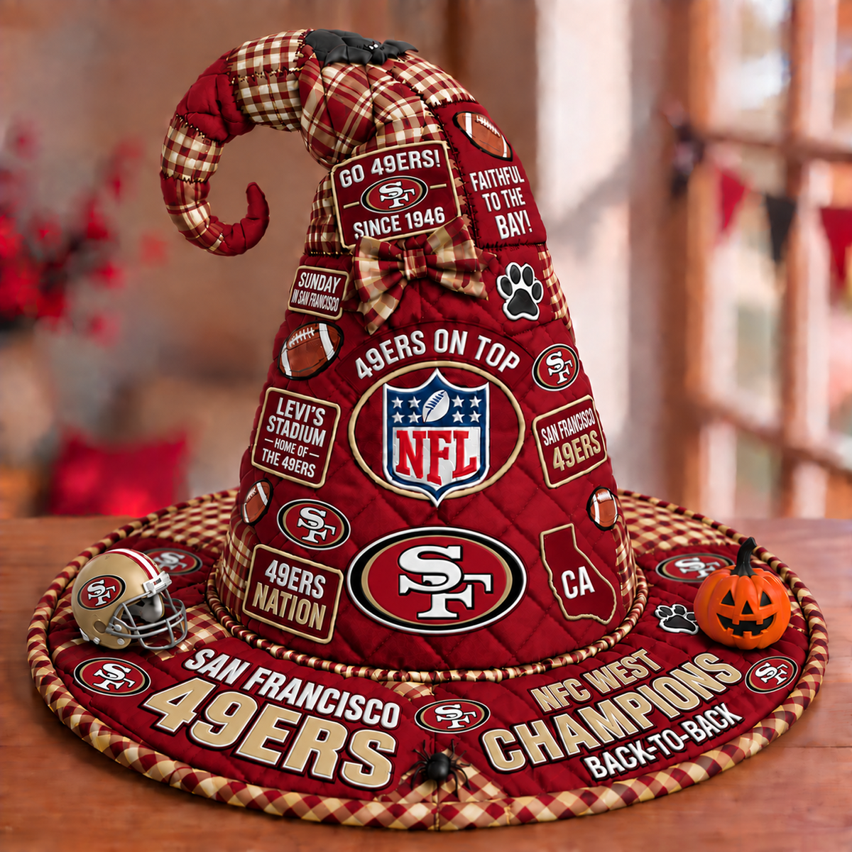 SF x NFL Quilted Witch Hat
