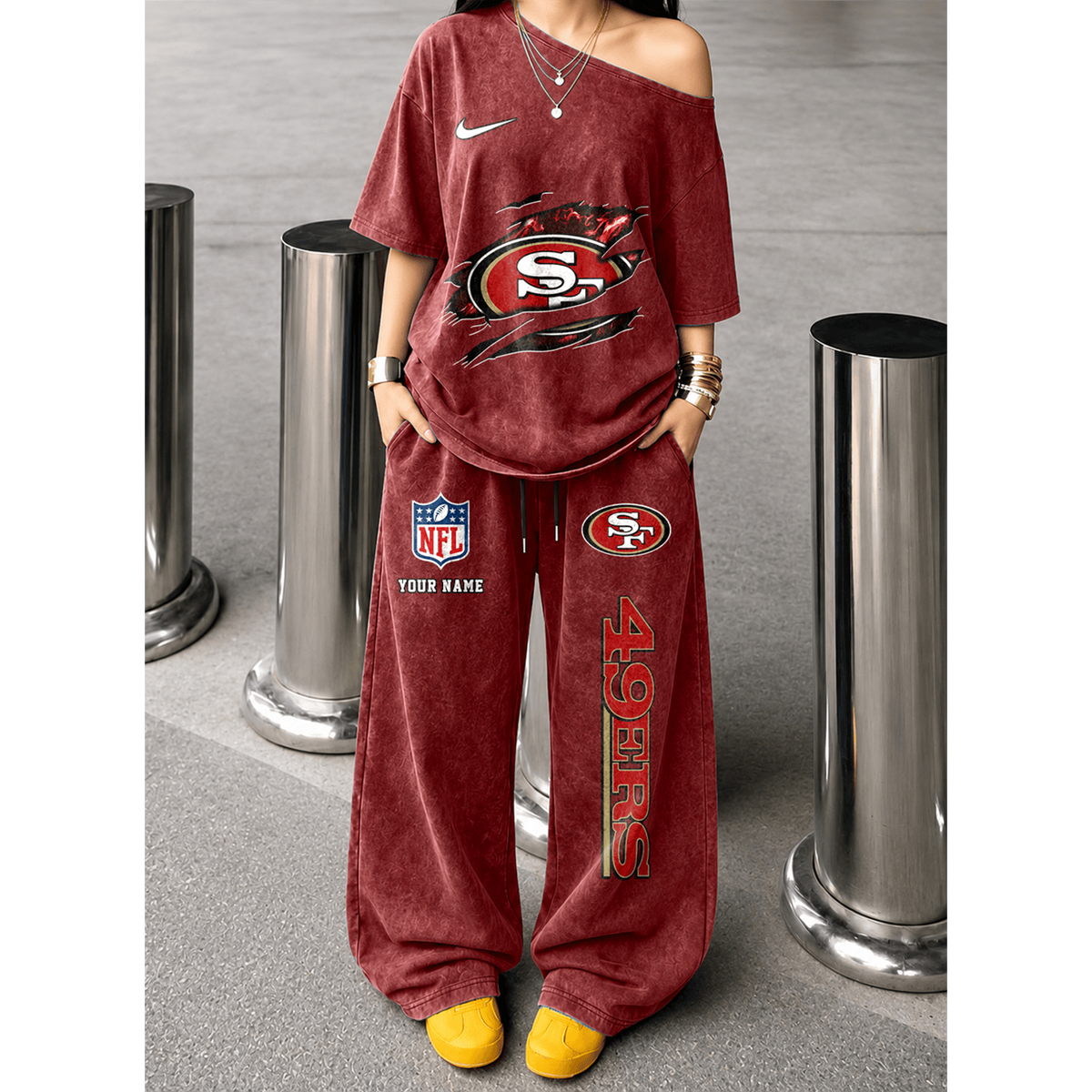 SF x NFL Relaxed Fit Two Piece Sportswear Set