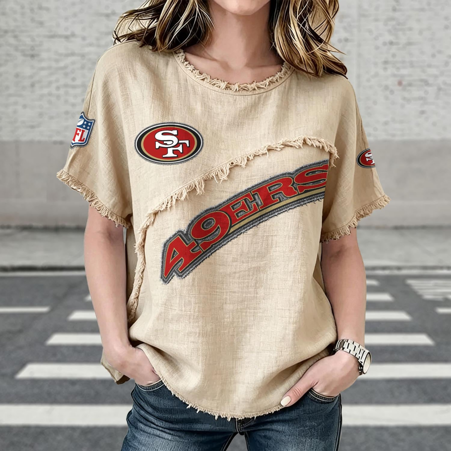 SF x NFL Women’???s Vintage O-Neck 2905 DatND DVT