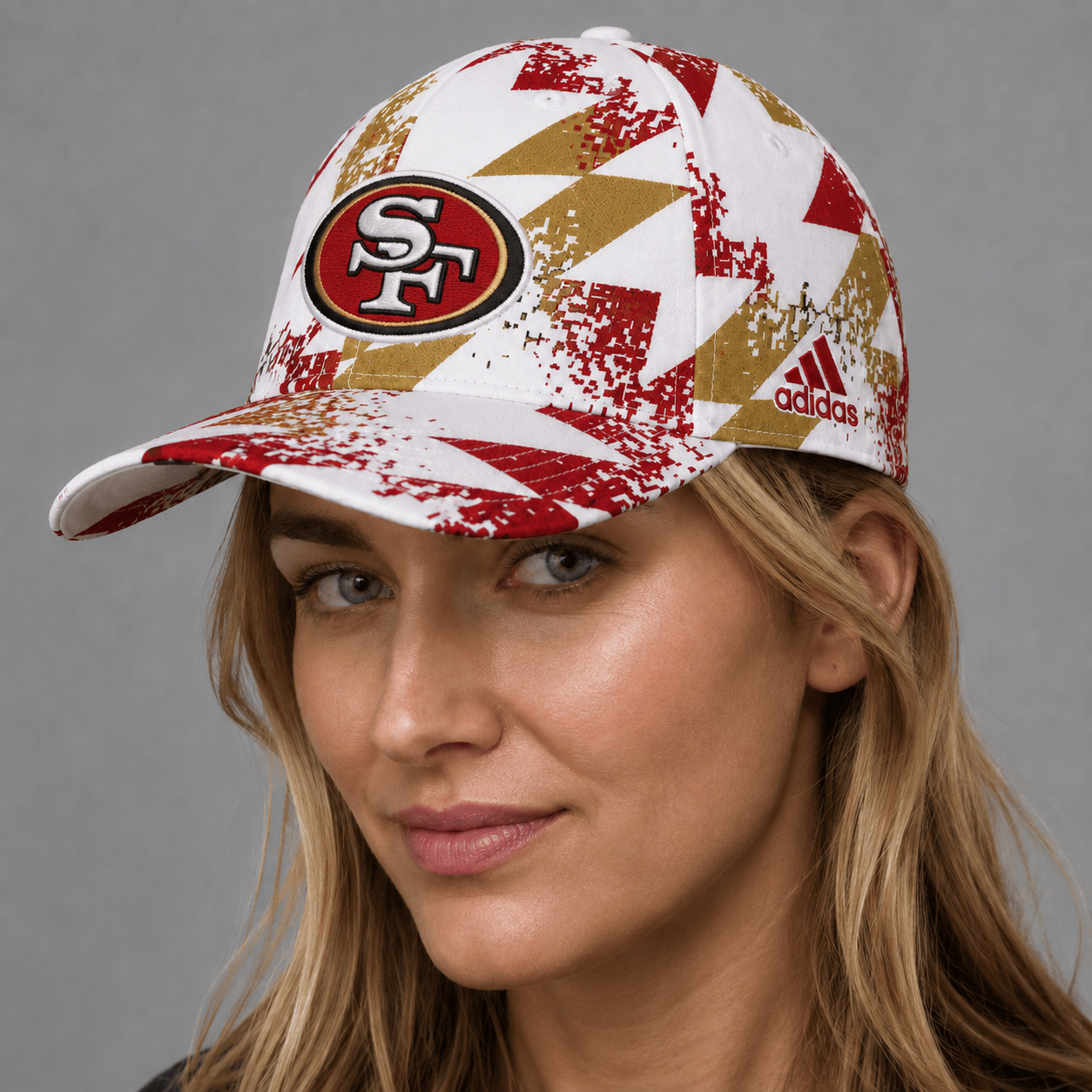 SF49 Premium NFL Sports Fan Geometric Pattern Baseball Cap
