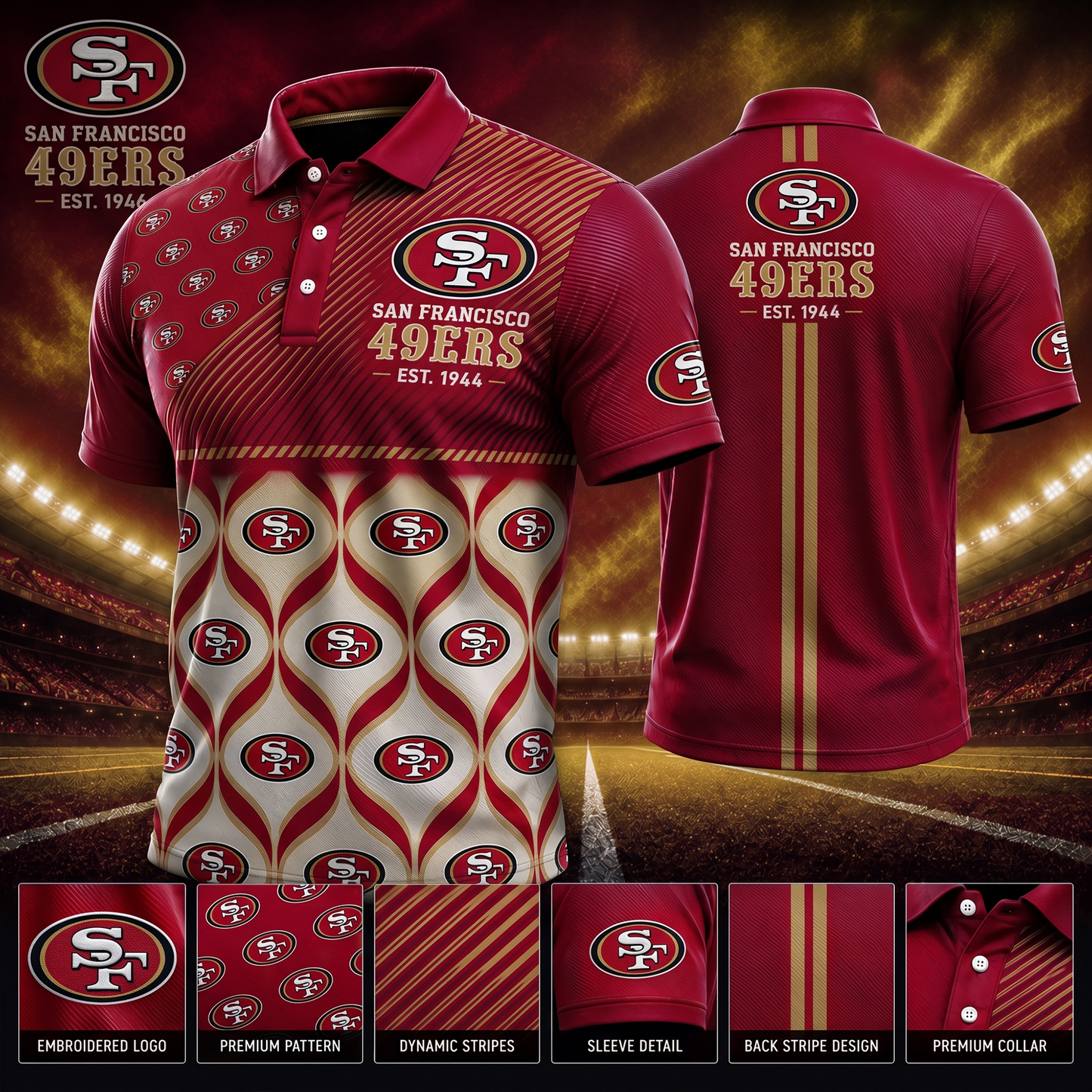 SF_PREMIUM NFL  EXCLUSIVE POLO SHIRT LIMITED EDITION 200726