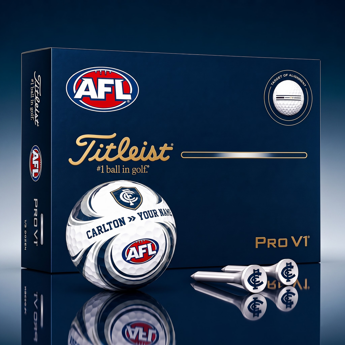 SIGNATURE AFL X CAR DELUXE PERSONALIZED GOLF BALL SET LIMITED EDITION V3
