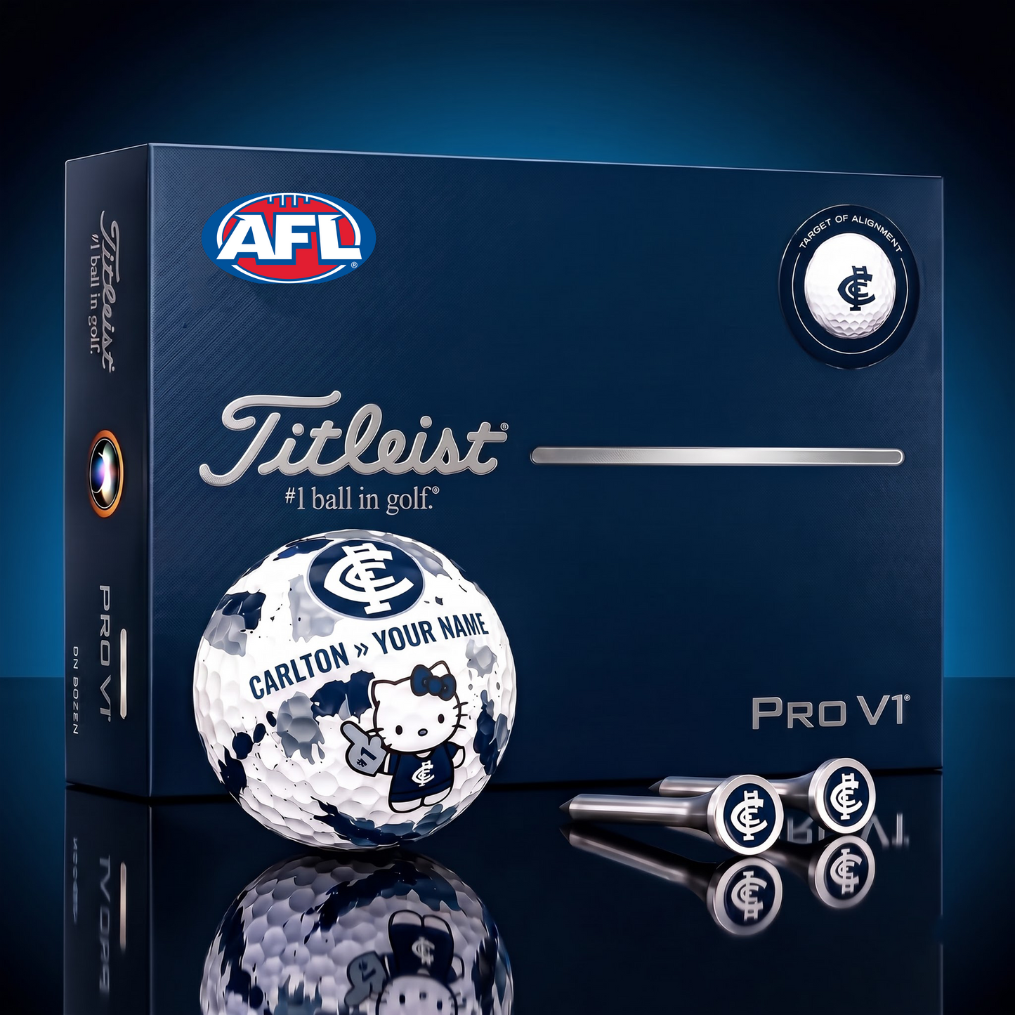 SIGNATURE AFL X CAR HELLO KITTY 50TH ANNIVERSARY ELITE GOLF BALL SET – LIMITED EDITION