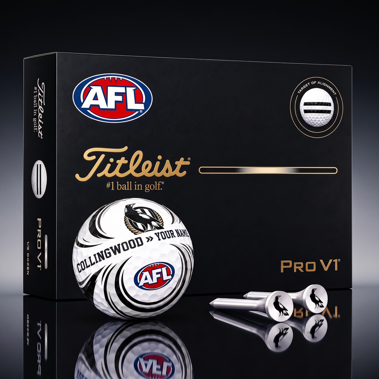 SIGNATURE AFL X COL DELUXE PERSONALIZED GOLF BALL SET LIMITED EDITION V3
