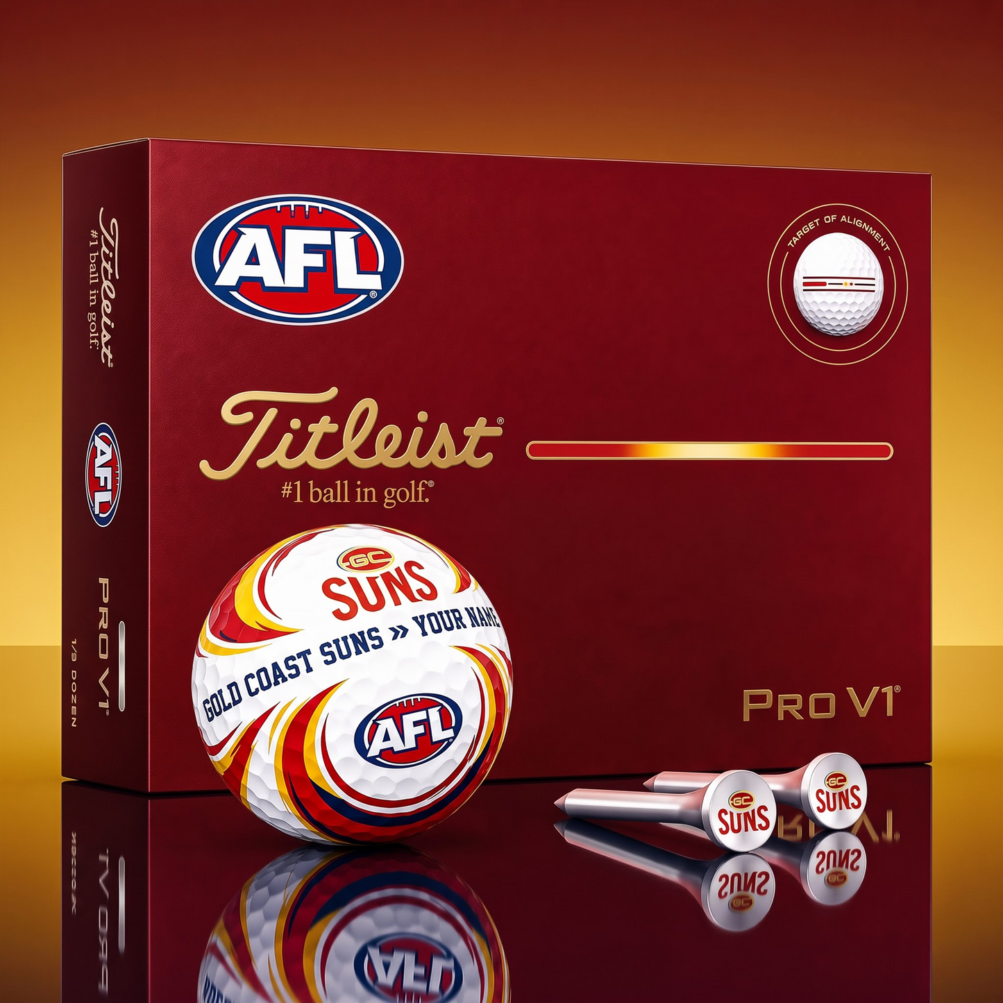 SIGNATURE AFL X GCS DELUXE PERSONALIZED GOLF BALL SET LIMITED EDITION V3