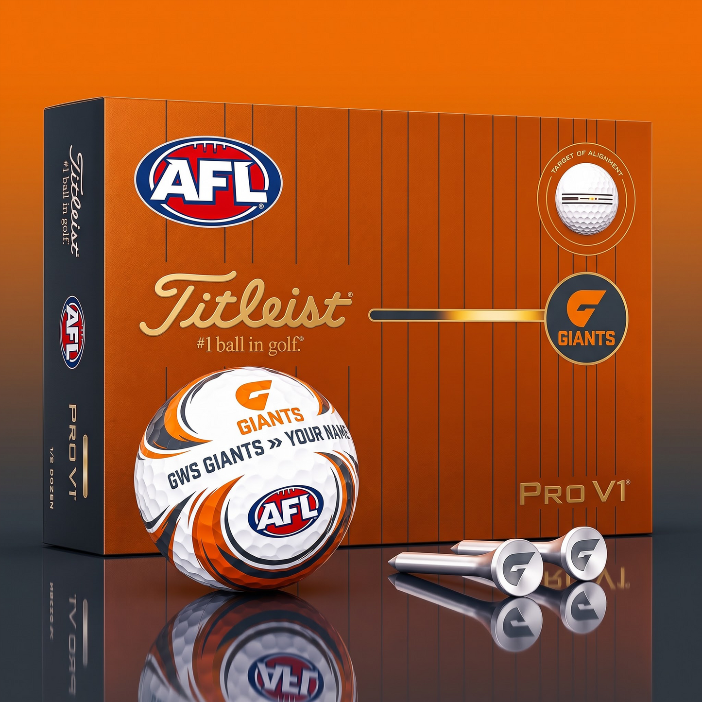 SIGNATURE AFL X GG DELUXE PERSONALIZED GOLF BALL SET LIMITED EDITION V3