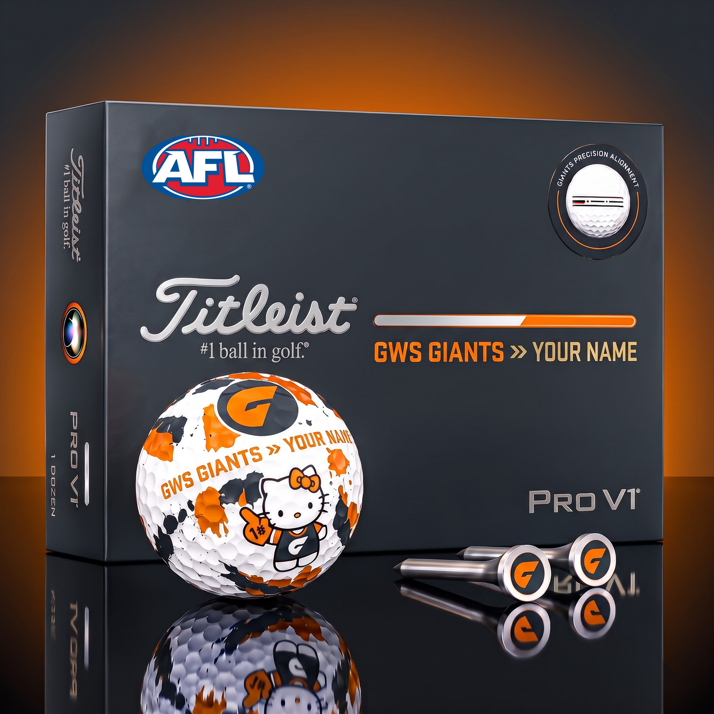 SIGNATURE AFL X GG HELLO KITTY 50TH ANNIVERSARY ELITE GOLF BALL SET – LIMITED EDITION