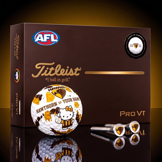SIGNATURE AFL X HAW HELLO KITTY 50TH ANNIVERSARY ELITE GOLF BALL SET – LIMITED EDITION