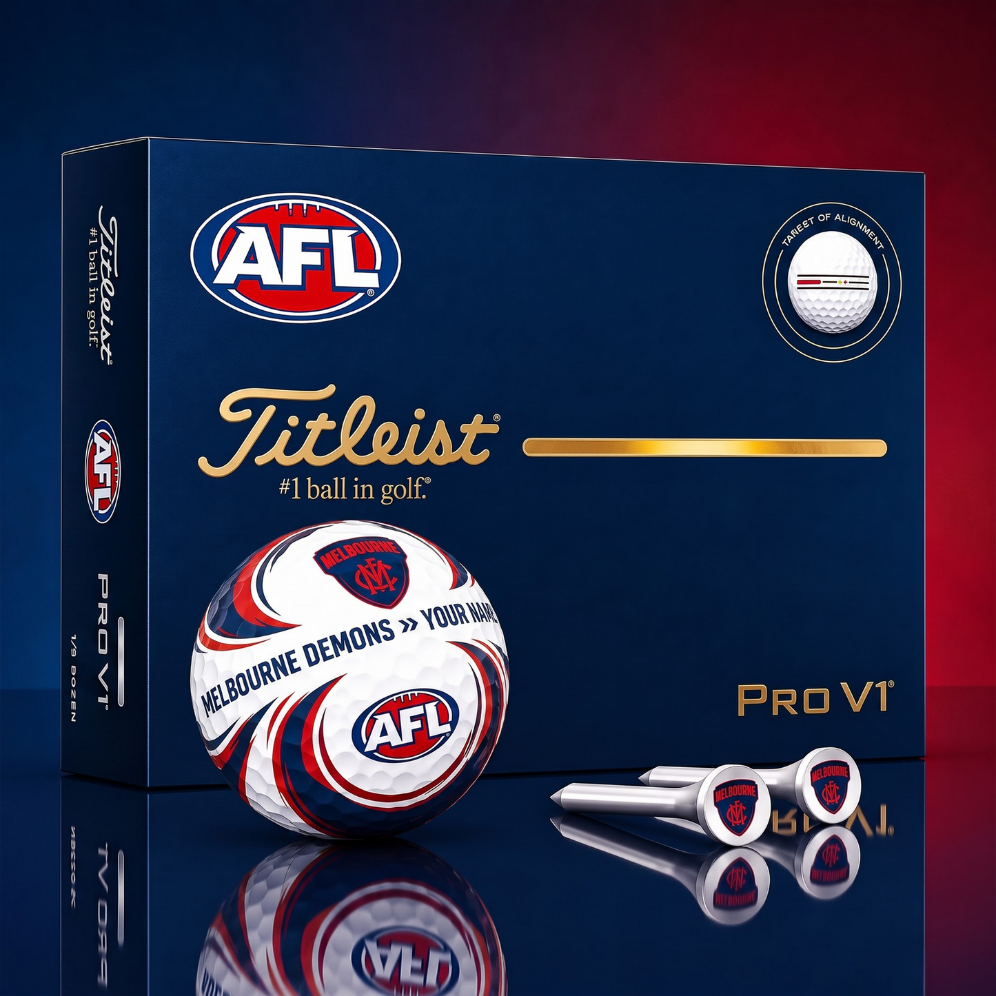 SIGNATURE AFL X MD DELUXE PERSONALIZED GOLF BALL SET LIMITED EDITION V3