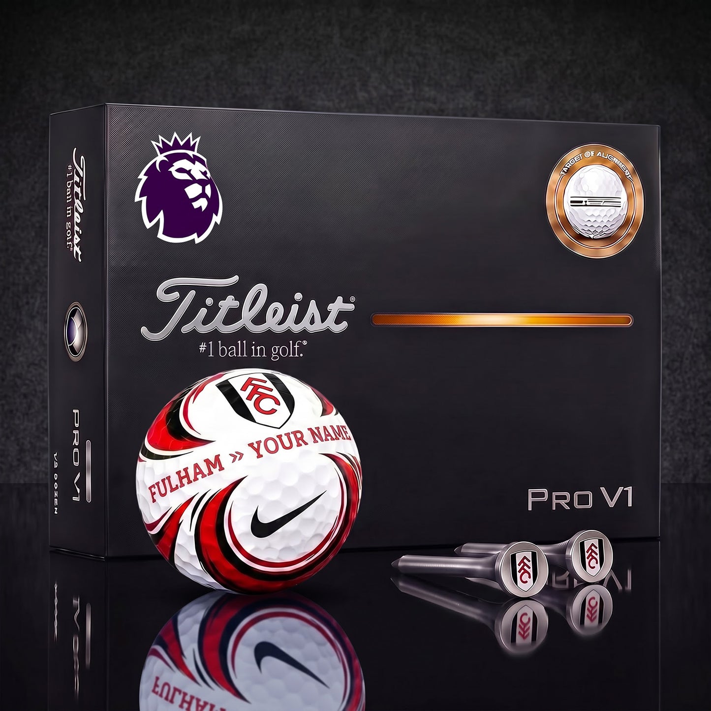 SIGNATURE EPL X FUL DELUXE PERSONALIZED GOLF BALL LIMITED EDITION V5