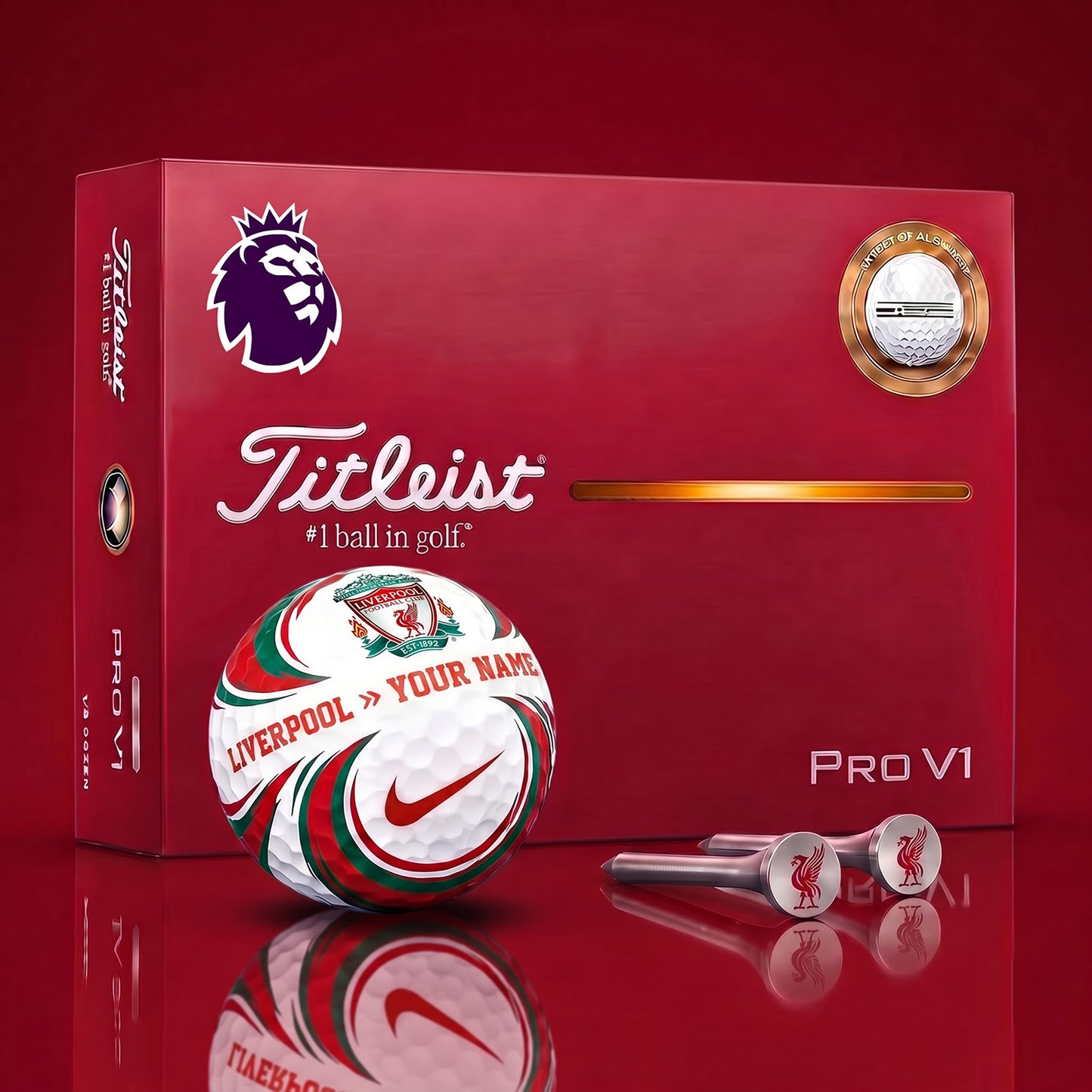 SIGNATURE EPL X LIV DELUXE PERSONALIZED GOLF BALL LIMITED EDITION V5