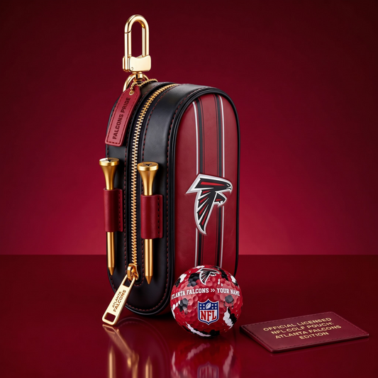 SIGNATURE NFL X AF DELUXE LEATHER  GOLF POUCH FOR TOURNAMENT