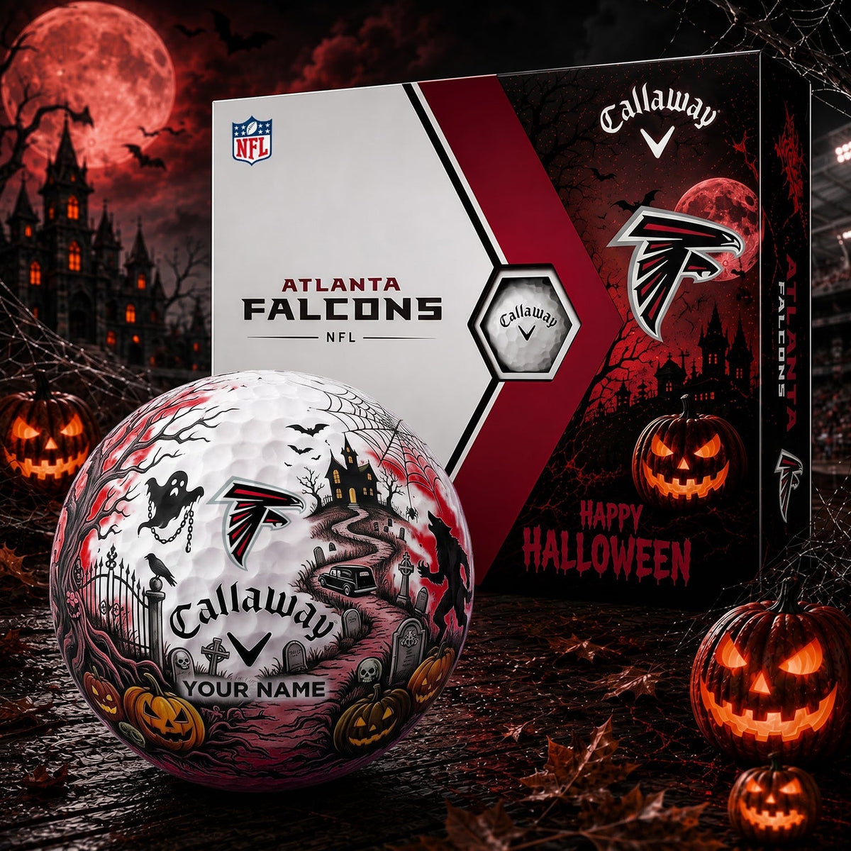 SIGNATURE NFL X ATL PERSONALIZED HALLOWEEN HAUNTED GOLF BALL – LIMITED EDITION